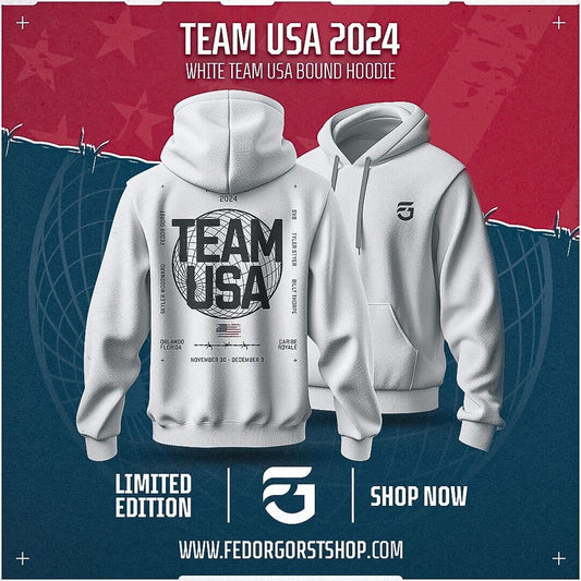 Team USA Bound Hoodie- White